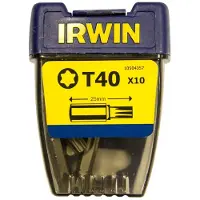 Irwin Torx T40 - 1/4”/25 mm - 10 stuks - 10504357