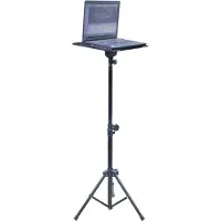 Soundlab - Laptop of tabletstandaard - Lichtgewicht - In hoogte verstelbaar statief - 3 poot - Draagbaar - Zwart