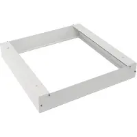 Aigostar LED paneel opbouw - 30x30cm Framesysteem - Wit aluminium - 5cm hoog incl. schroeven