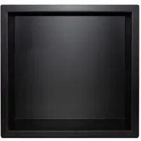 Guido Gusto Mat zwart RVS Inbouwnis 30x30x10cm