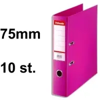 Esselte 10 x Ordner Basic - rug 75mm - A4 - Fuchsia