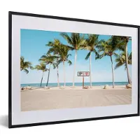 PosterMonkey Fotolijst incl. Poster - Palmboom - Strand - Zomer - 60x40 cm - Posterlijst