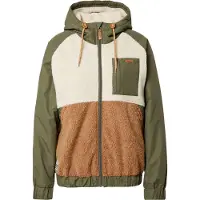 Iriedaily Tussenjas 'Arctikmix' karamel / olijfgroen / wolwit