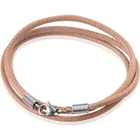 LGT JWLS LGT Jewels waxkoord ketting Lichtbruin - 2.5mm-65cm