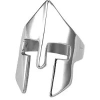 LGT JWLS Herenring edelstaal Spartan Mask-19mm