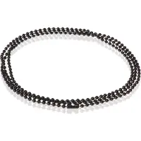 LGT JWLS LGT Jewels Dogtag ketting Edelstaal Zwart 2mm-50cm