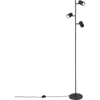 QAZQA Smart vloerlamp zwart 3-lichts incl. 3 Wifi GU10 50mm - Jeana