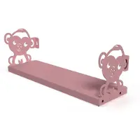 Gorillz Monkey - Kinderkamer - Accessoires - Boekenplank - Roze