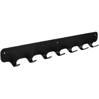 Gorillz Rounded Seven - Kapstok Wandkapstok - Muur Kapstok 7 Haken - 67 CM - Zwart