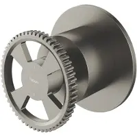 Hotbath Cobber @Work CW011EXT afbouwdeel inbouw 2-weg omstel geborsteld nikkel