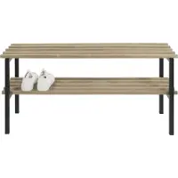 Spinder Design Rizzoli Schoenenrek - Zwart / Eiken