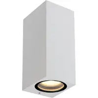 Lucide Zaro - buiten wandlamp - 7,8 x 6,8 x 16 cm - IP44 - wit