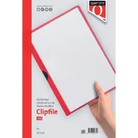 Quantore 10 x Klemmap - A4 - 3mm - rood