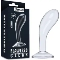 Lovetoy - Flawless - Transparante Prostaat Plug - 15.2 cm