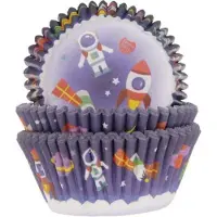 House of Marie Cupcake Vormpjes - Ruimte - pk/50 - Baking Cups voor Muffins en Cupcakes