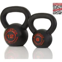 Gymstick Pro Neopreen Kettlebell - Zwart - Met Online Trainingsvideo's - 28kg