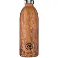 24Bottles Drinkfles 'Clima 850 ml' bruin / zwart / wit