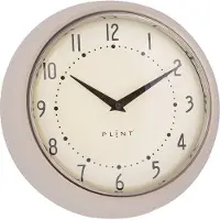 Plint Retro Wandklok Creme|Maat: