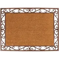 Esschert Design Kokosmat Met Rubber Naturel 55,3 X 74,5 X 2,3 Cm