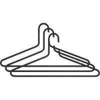 Spinder Design Senza 6 Kledinghanger 3 st. - Zwart
