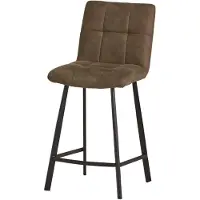 Loft46 Barkruk Borat | Loft46 kunstleer groen 46x97x47 cm barkrukken | NADUVI