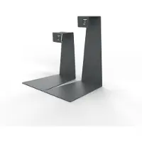 STEELLISH Kandelaar Mono | Donkergrijs - Antraciet | Robuust | Industrieel | Kaarsenhouder | Modern | Mix en Match | Metaal | 2 stuks