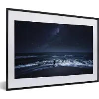 PosterMonkey Fotolijst incl. Poster - Zee - Vrouw - Sterren - 60x40 cm - Posterlijst