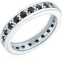 Rafaela Donata Ring zwart / zilver
