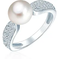 Valero Pearls Ring zilver / parelwit