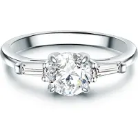 Trilani Ring zilver / transparant