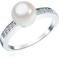 Rafaela Donata Ring zilver / transparant / wit