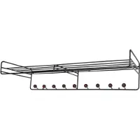 Maze Bill Hat rack L hoedenplank Zwart-donkerbruin