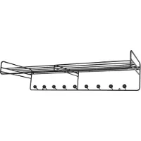 Maze Bill Hoedenrek L 102 Cm Zwart - Hoedenplanken Berk Black - 502101