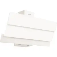 Wiggo WE-E933G(C) - Schuine Afzuigkap - 90cm - Creme Triple Glas