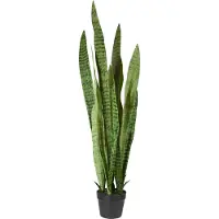 Maxifleur Kunstplanten Sanseveria kunstplant 110cm -groen