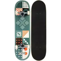 Nijdam Classic Skateboard - Tick Tack Go - Legergroen/Oranje