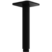Hotbath Plafondbuis gal 15 cm vierkant mat zwart