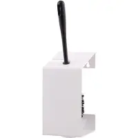 Valera Toiletborstel, All Care MediQo-line toiletborstelhouder roestvrij staal wit zwart nylon borstel, 2-puntsbevestiging