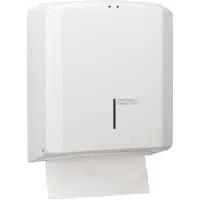 Valera All Care Mediclinics Handdoekdispenser blad staal wit ca. 400-600 C en Z gevouwen handdoeken 100 x