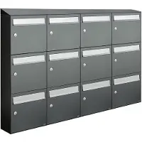 Allux Flow Set 4-Breed, 3-Hoog Met Dak Antraciet - 40040065_4x3d