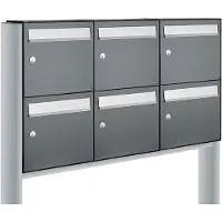 Allux Flow Set 3-Breed, 2-Hoog Op Statief Antraciet - 40040065_3x2s
