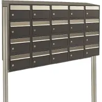 Stoer! Brickset 5-Breed, 4-Hoog Met Dak Op Statief Antraciet - 40215065_5x4ds