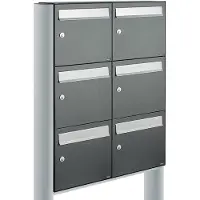 Allux Flow Set 2-Breed, 3-Hoog Op Statief Antraciet - 40040065_2x3s