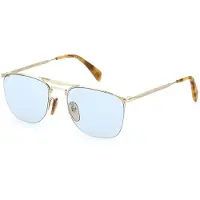 David Beckham Zonnebril - - DB 1001/S J5G/QZ - Gouden metalen montuur - Blauwe glazen - 55 mm