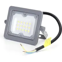 Aigostar Buitenlamp grijs | LED bouwlamp 10W=90W schijnwerper | daglichtwit 6500K - 90° lichthoek | waterdicht IP65