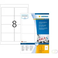 Herma 10308 verwijderbare etiketten A4 96 x 63,5 mm wit (800 etiketten)