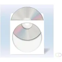 Herma 1141 CD/DVD-hoesjes van papier wit met zelfklevend 1000 st.