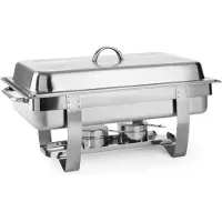 Hendi Chafing Dish Fiora, Warmhoudplaat, Grijs