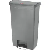 Rubbermaid Pedaalemmer Slim Jim, kunststof, volume 68 liter, grijs