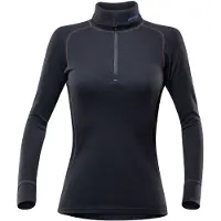 Devold - Duo Active Woman Zip Neck - Merino-ondergoed XS, zwart